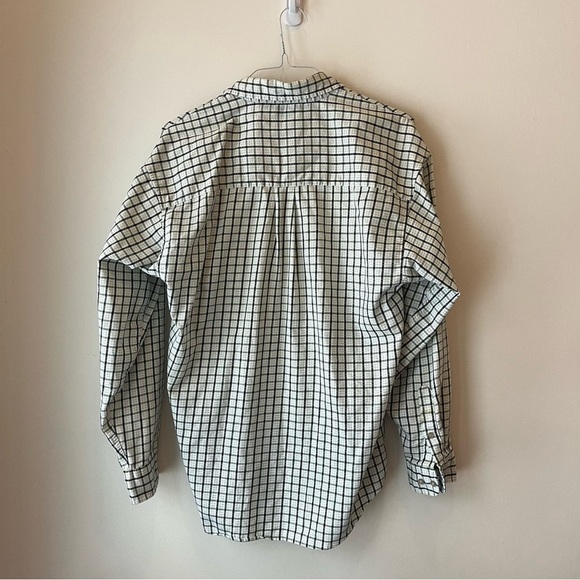 Lot of two Haggar forever new long sleeve plaid flannel button up shirts medium - Picture 12 of 16